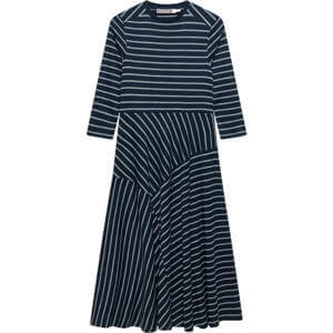 Mint Velvet Navy Striped Midi Dress